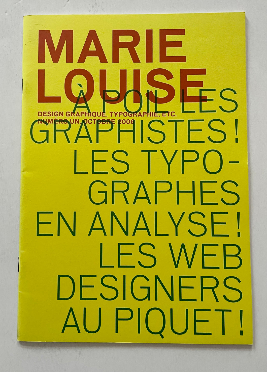 Marie Louise, numéro 1