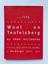 Mini Zine | Wool on Teufelsberg by Anna Hellsgård