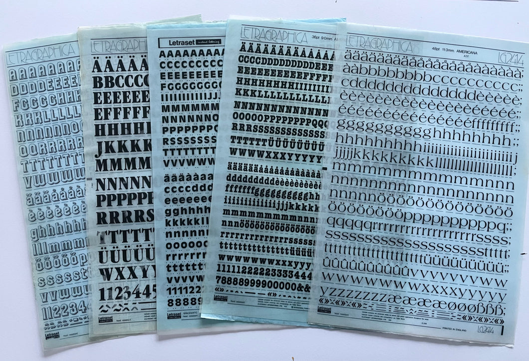 Lettraset x5