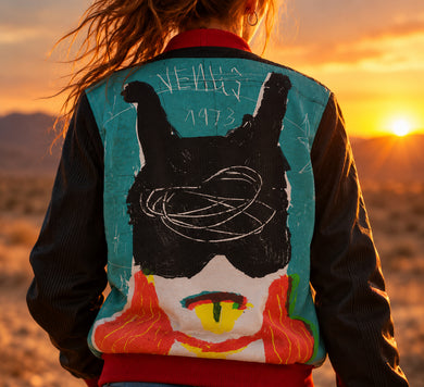 Limited Edition Artist-Designed Reversible Silk Bomber Jacket