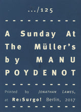 Mini Zine | A Sunday at the Müller's by Manu Poydenot