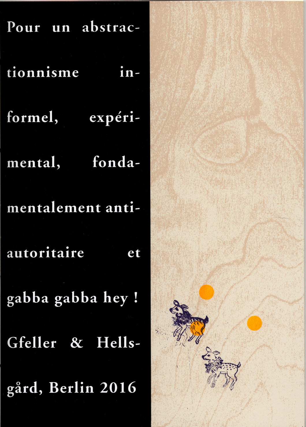 Pour un abstractionnisme... | Gfeller + Hellsgård