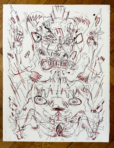 Lithography Red | Bruno Richard