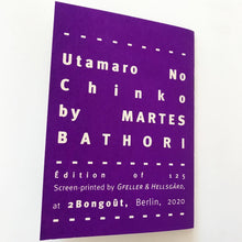 Mini Zine | Utamaro no Chinko by Martes Bathori